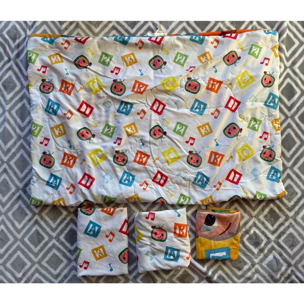 Cocomelon 4 Piece Toddler Bedding Set